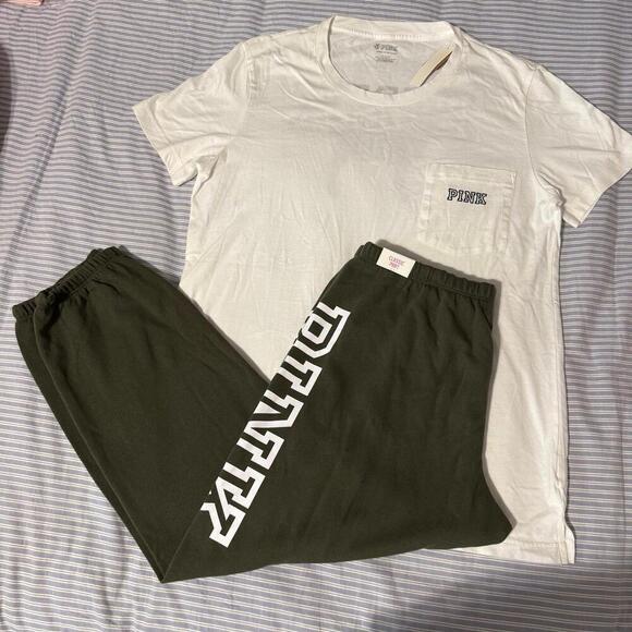 Victoria's Secret Tops - PINK Victoria Secret T-Shirt and Pants Set [COPY]
